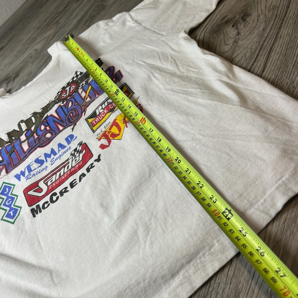 Fruit of the Loom Andy Hillenburg Racing T-Shirt Mens XXL White STP Sprint Car - Picture 8 of 10